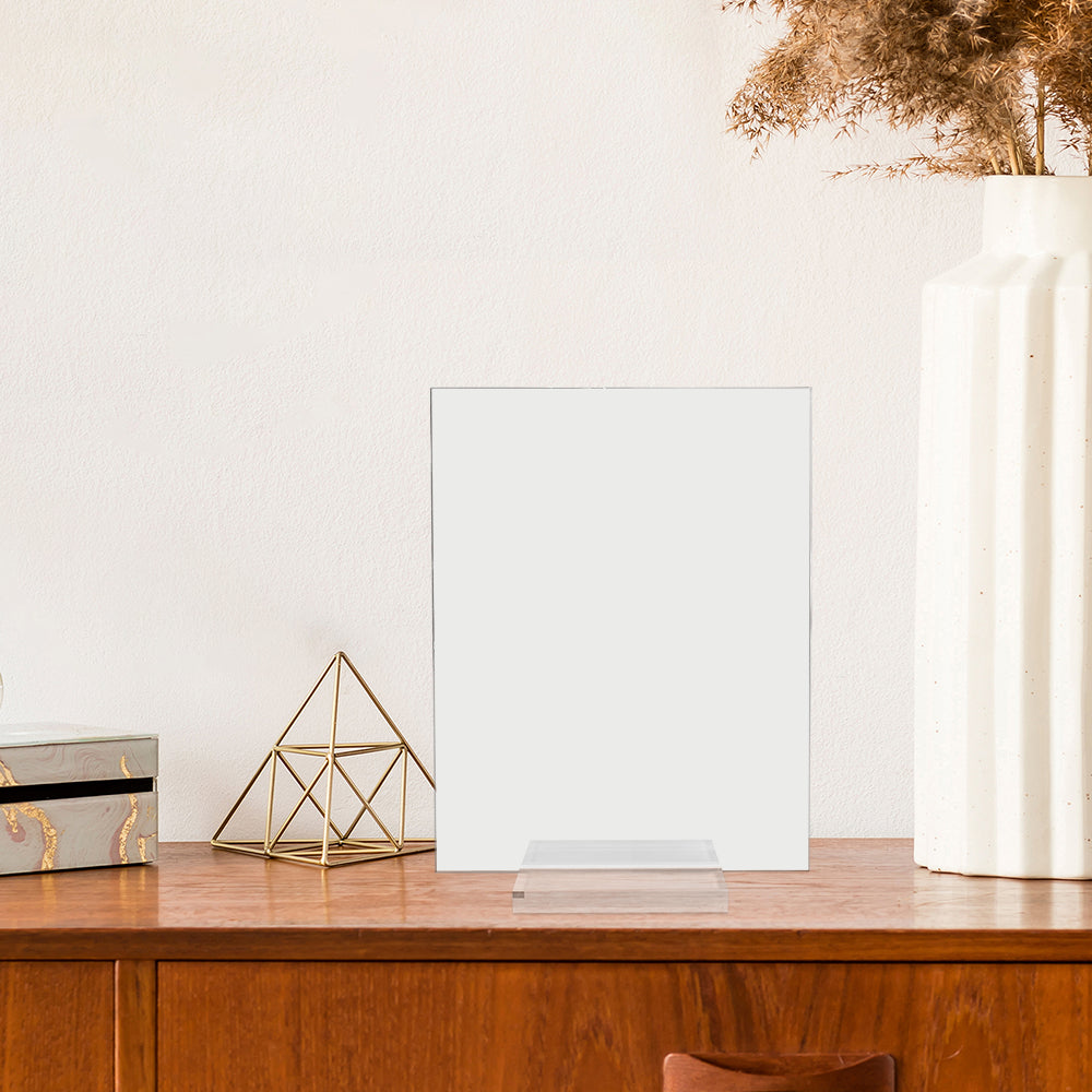 Custom acrylic plaque with stand and your personalized artwork