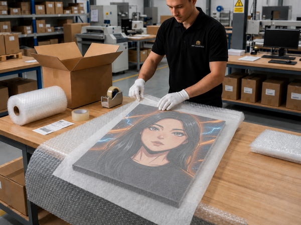 Inspected & Packed With Purpose for Rovava canvas production